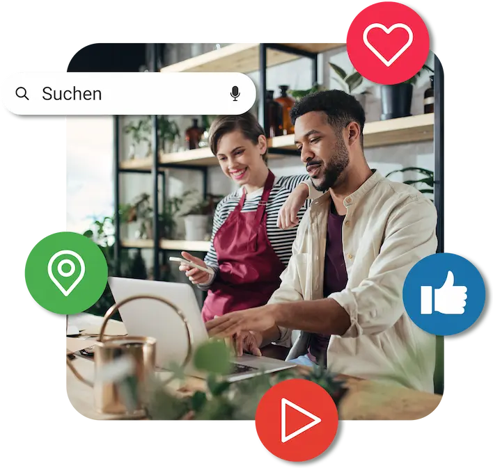 Zufriedene lokale Unternehmensinhaber:innen